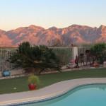 mountain views from pool