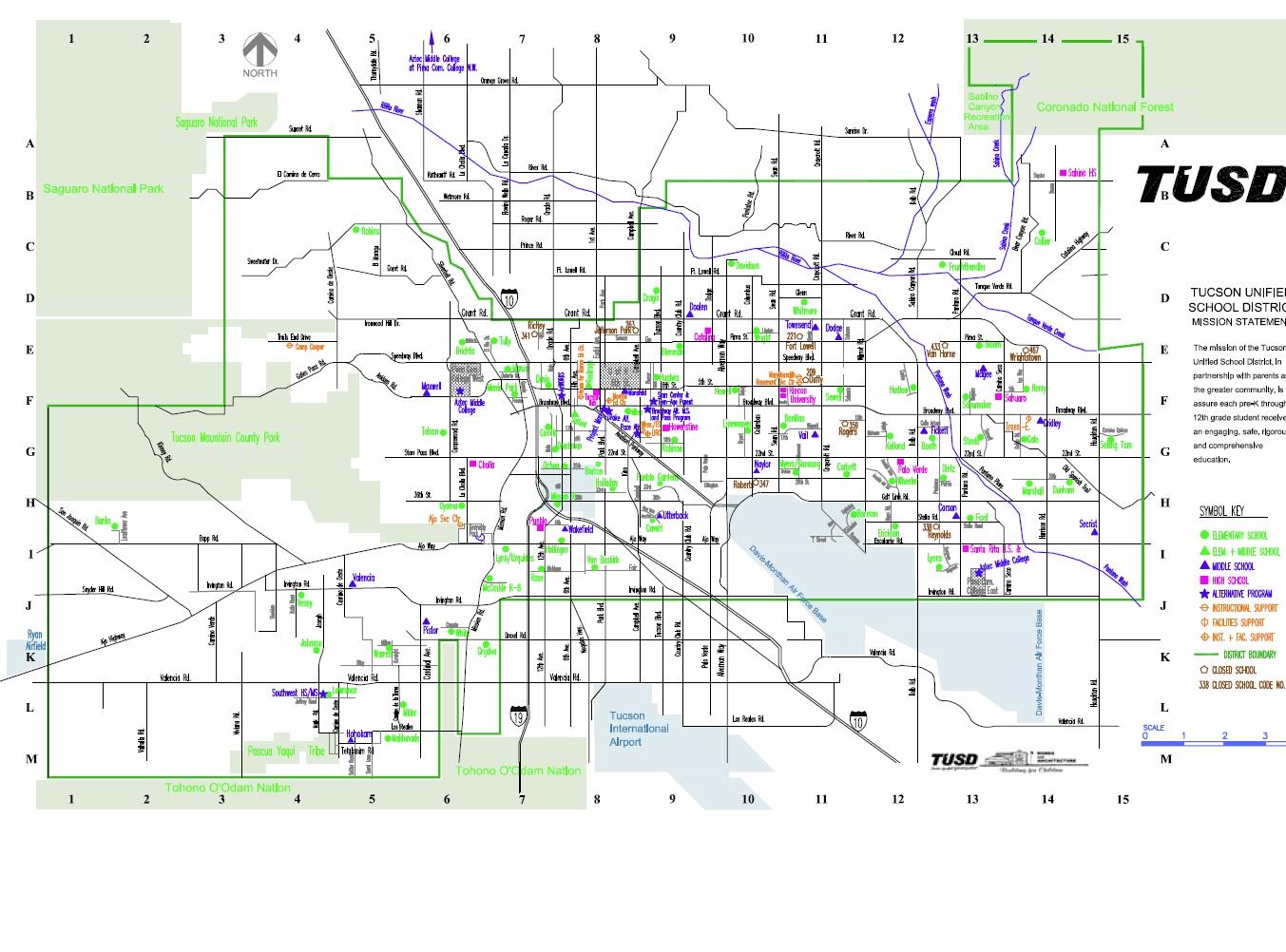 TUCSON UNIFIED SCHOOL DISTRICT Boundary Map